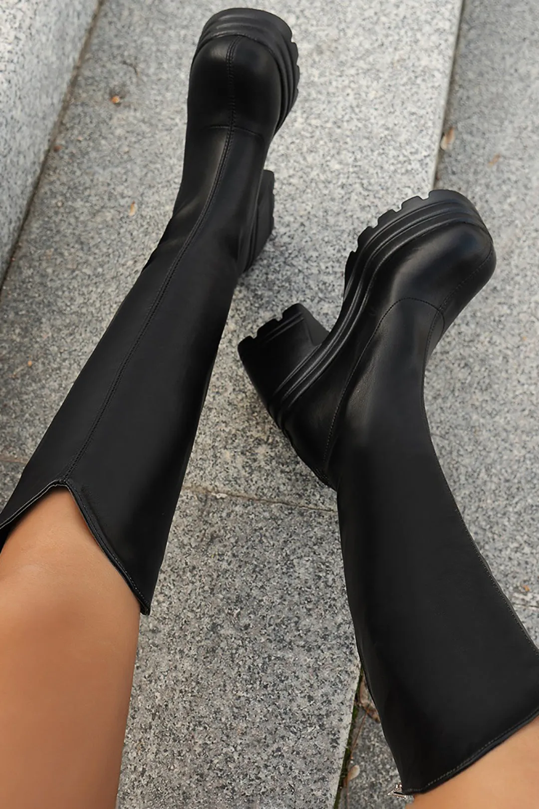 Emily - Chic Modern Design Woman's Knee High Boots