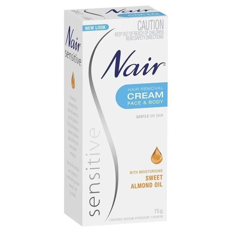[Expiry: 11/2028] Nair Sensitive Hair Removal Cream Face & Body 75g