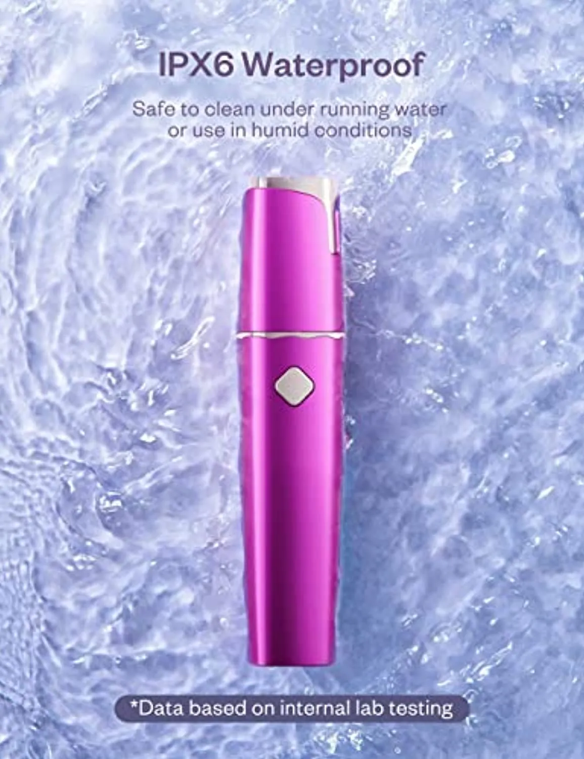 Facial Hair Removal for Women, Lithium-Ion Women's Painless Hair Remover, Rechargeable, Precise Trimmer / Hair Removal for Ladies, 600-mAh Battery, IPX7 Waterproof (Type-A Charge)