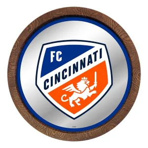 FC Cincinnati: Barrel Top Framed Mirror Mirrored Wall Sign