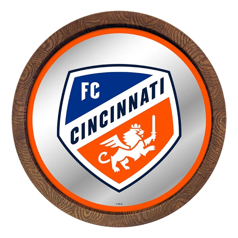 FC Cincinnati: Barrel Top Framed Mirror Mirrored Wall Sign