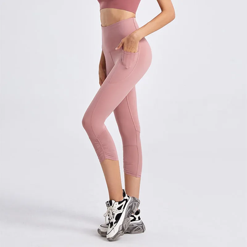 Filhot™ High Waist Workout Mesh Leggings With Pocket