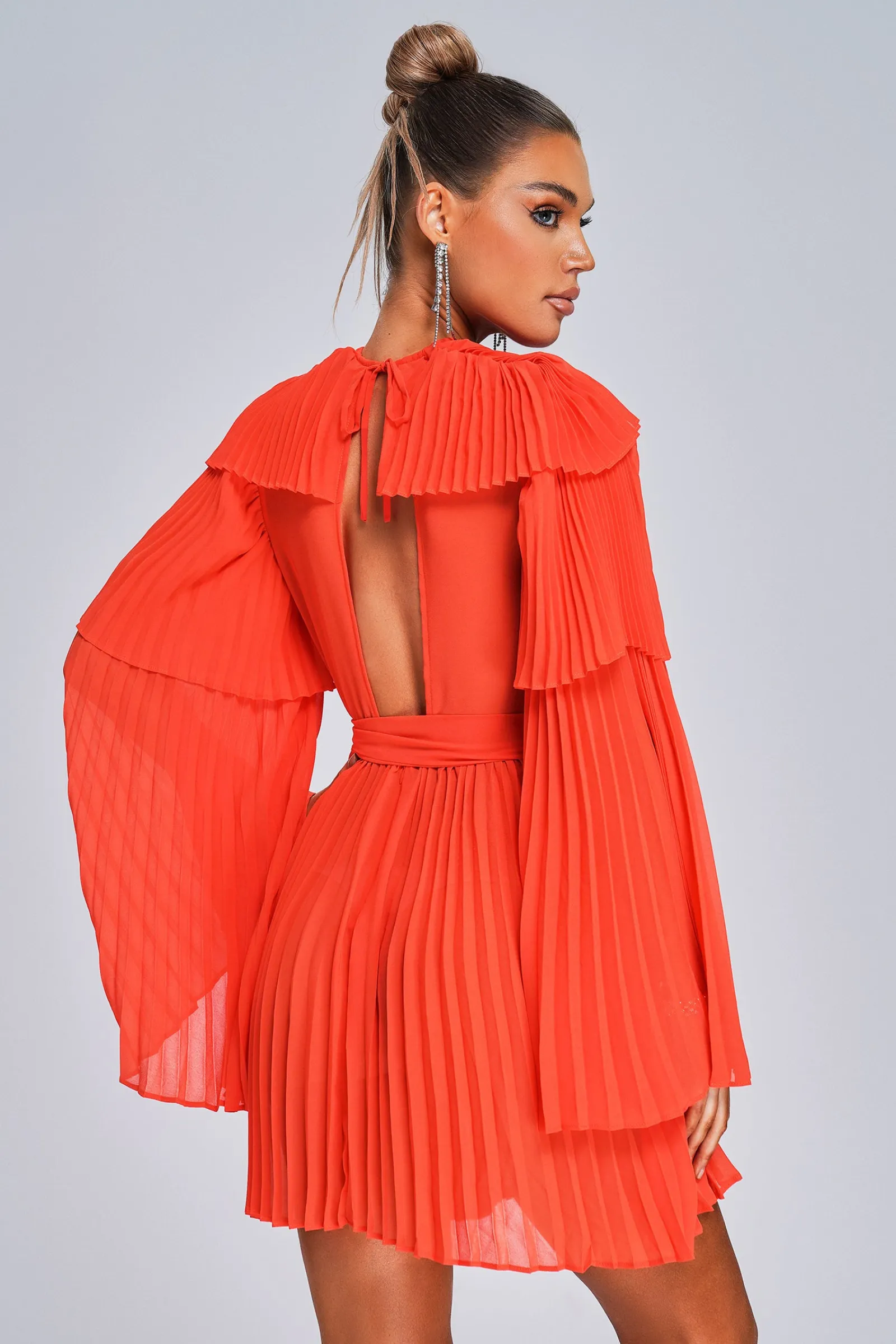 Flair Pleated Mini Dress-Miss Molly brand