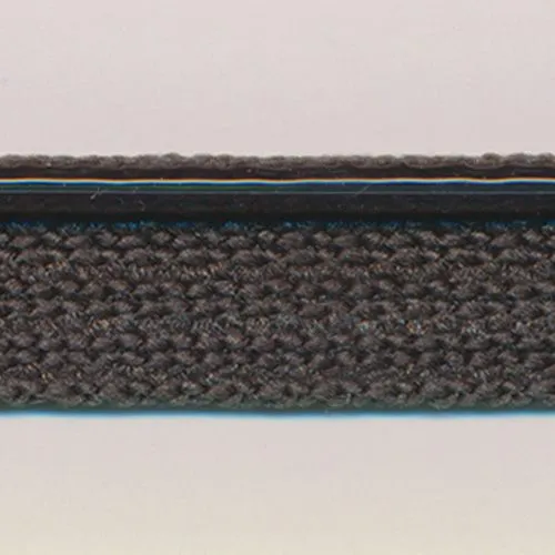 Flash Line Knit Piping  #105 Steel Black & Silver
