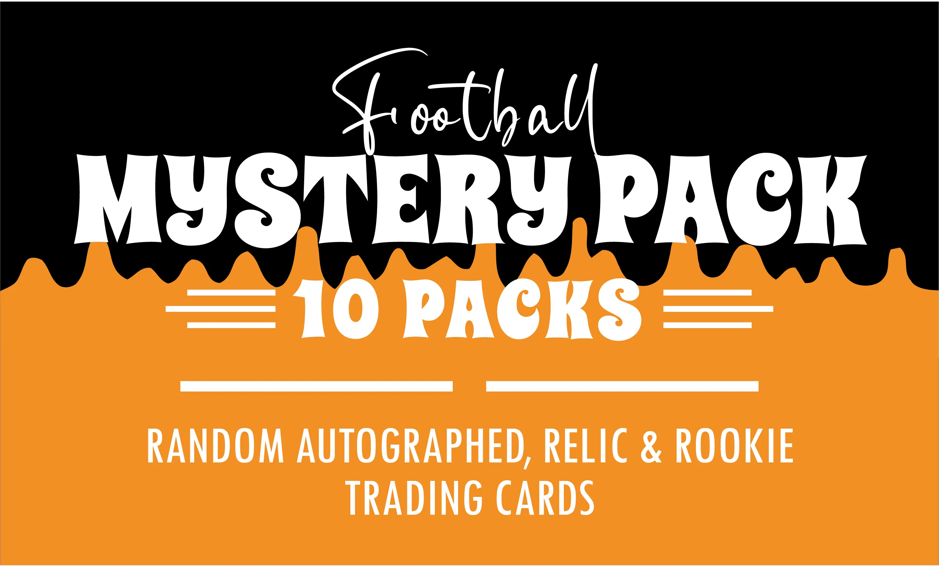 Football Mystery 10 Packs (Random Autographed, Relic & Rookie Trading Cards)