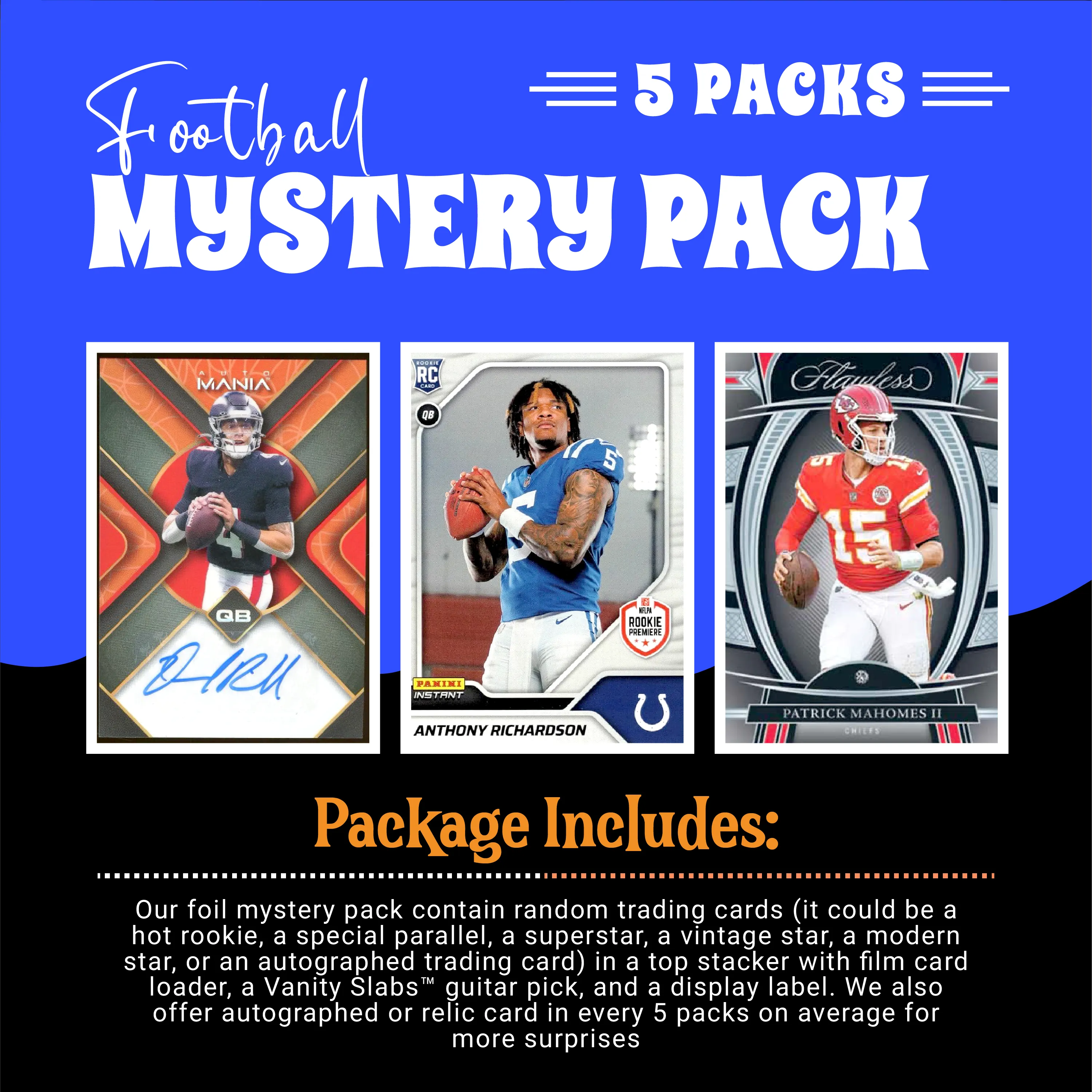 Football Mystery 5 Ultimate Elite Packs (Loaded with Goodies) Great Party Favors