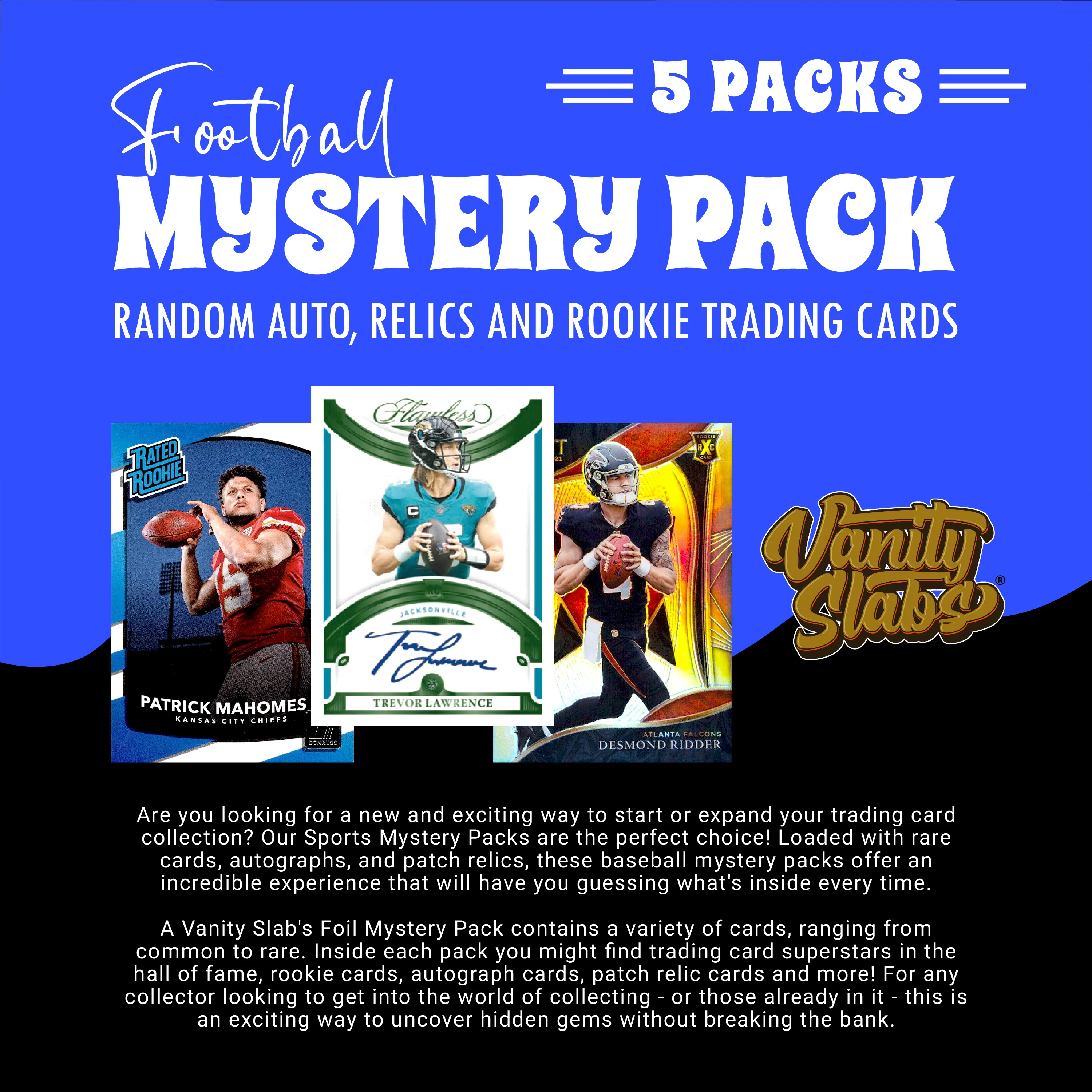 Football Mystery 5 Ultimate Elite Packs (Loaded with Goodies) Great Party Favors