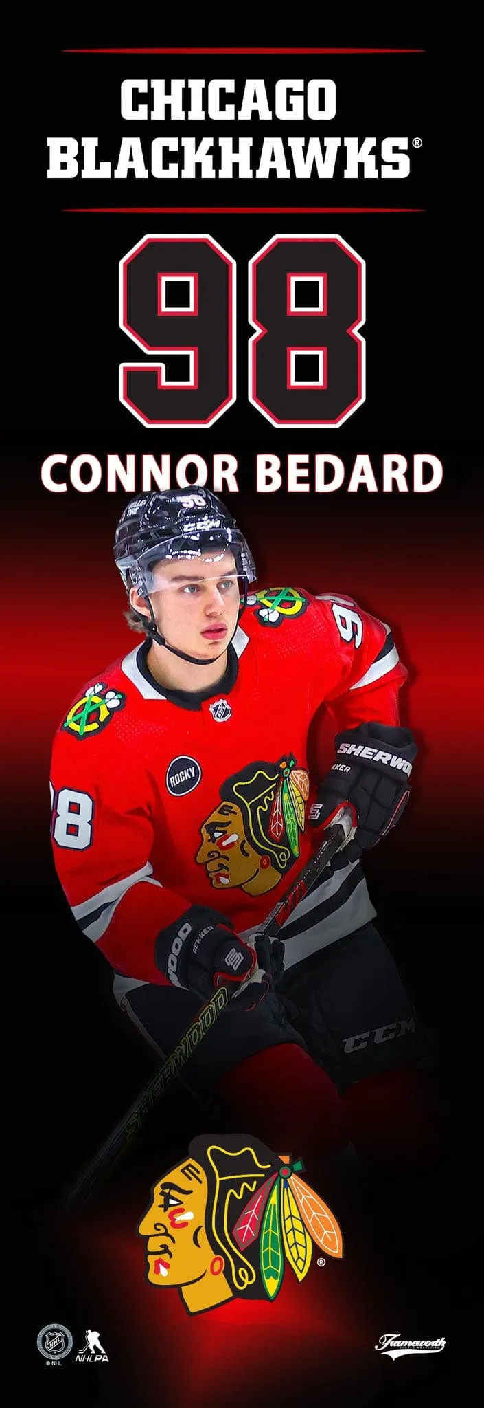 Frameworth Sports NHL Player Plaque - Connor Bedard