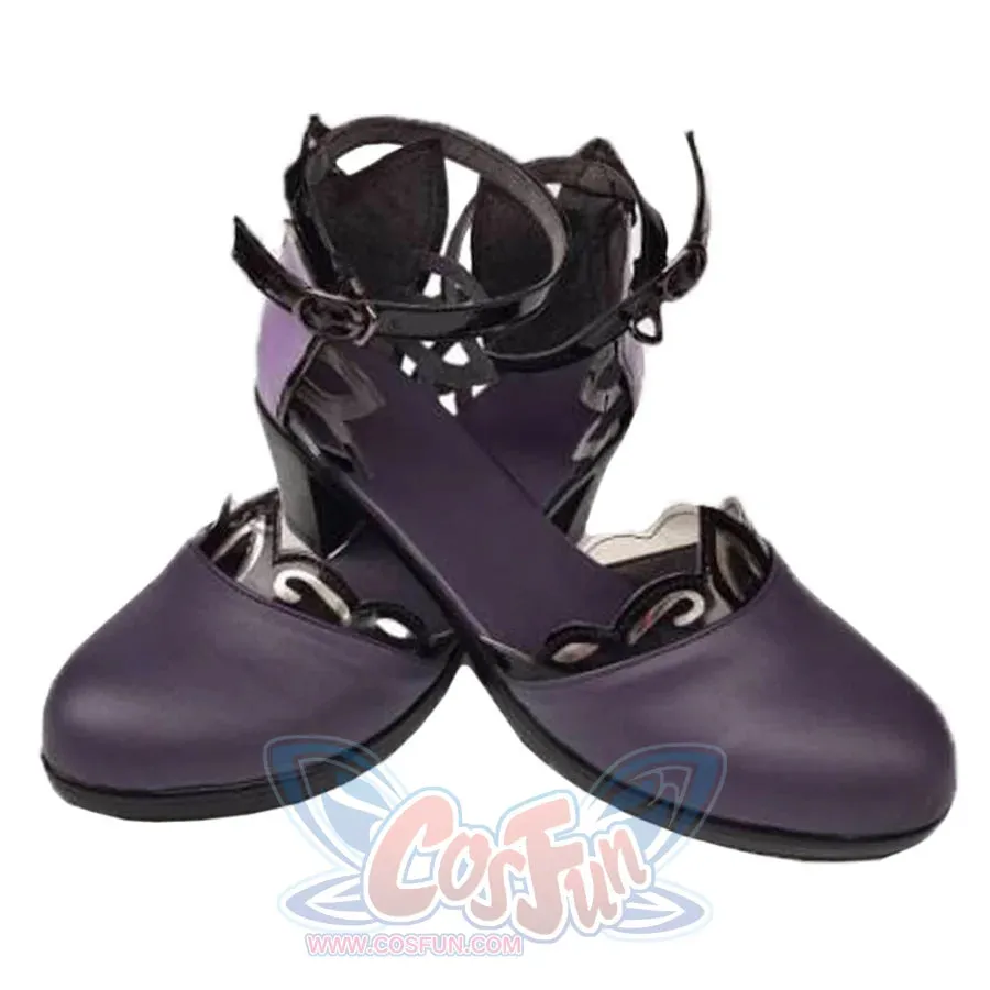 Game Genshin Impact Keqing Opulent Splendor Cosplay Shoes C01008