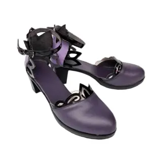 Game Genshin Impact Keqing Opulent Splendor Cosplay Shoes C01008