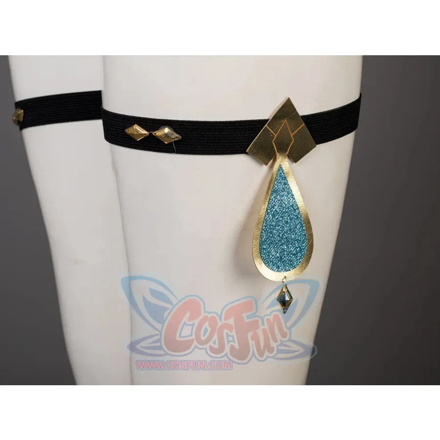Genshin Impact Black Furina Hydro Archon Cosplay Costume C08739E  B