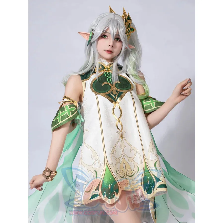 Genshin Impact Nahida/Lesser Lord Kusanali Cosplay Costume C02945  AA