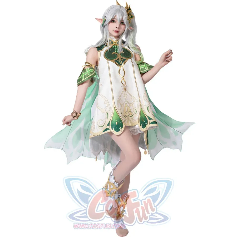 Genshin Impact Nahida/Lesser Lord Kusanali Cosplay Costume C02945  AA