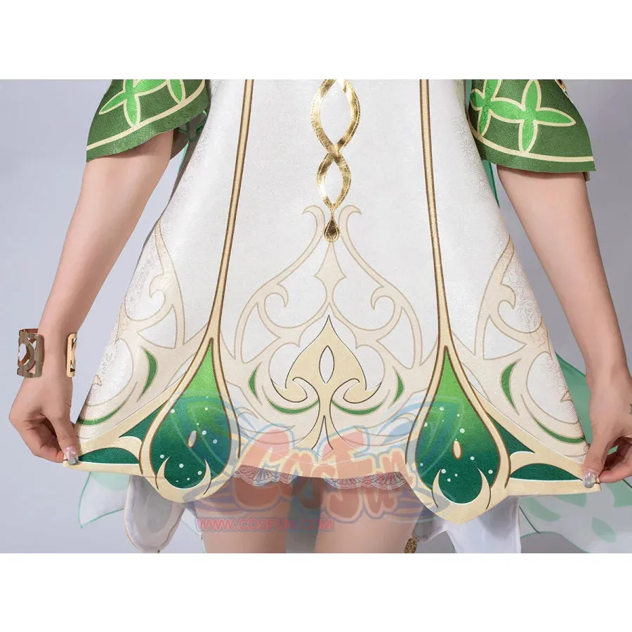 Genshin Impact Nahida/Lesser Lord Kusanali Cosplay Costume C02945  AA