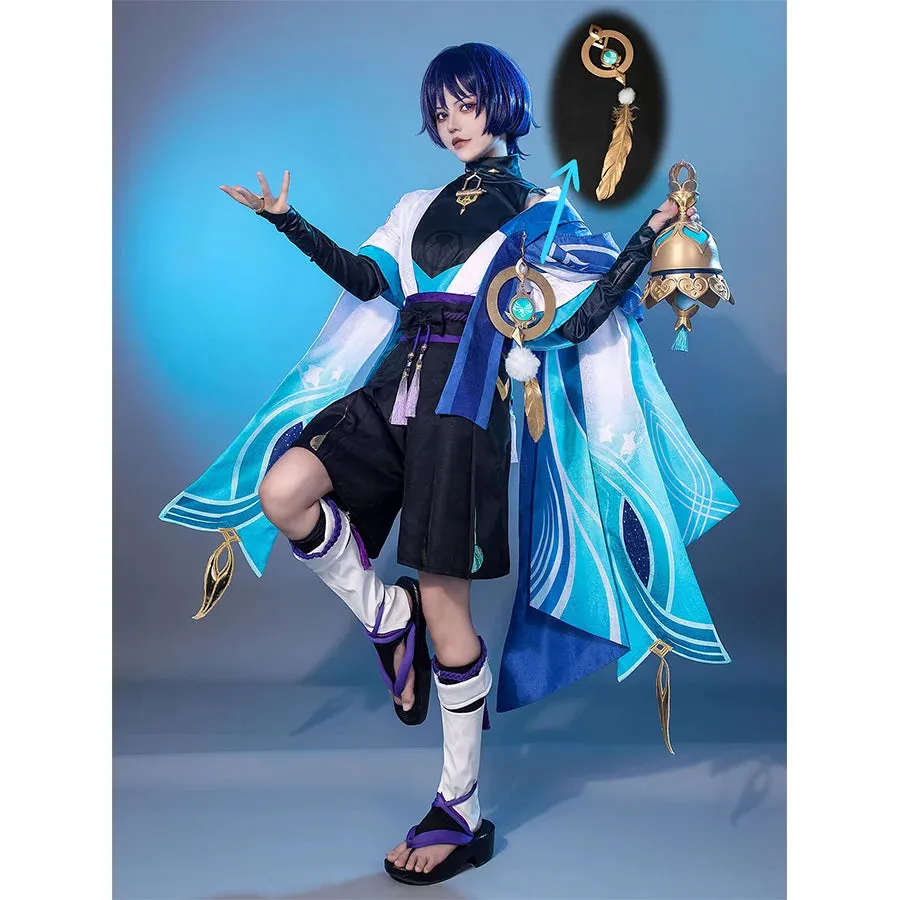 Genshin Impact Scaramouche Wanderer Cosplay Costume C07166  AA