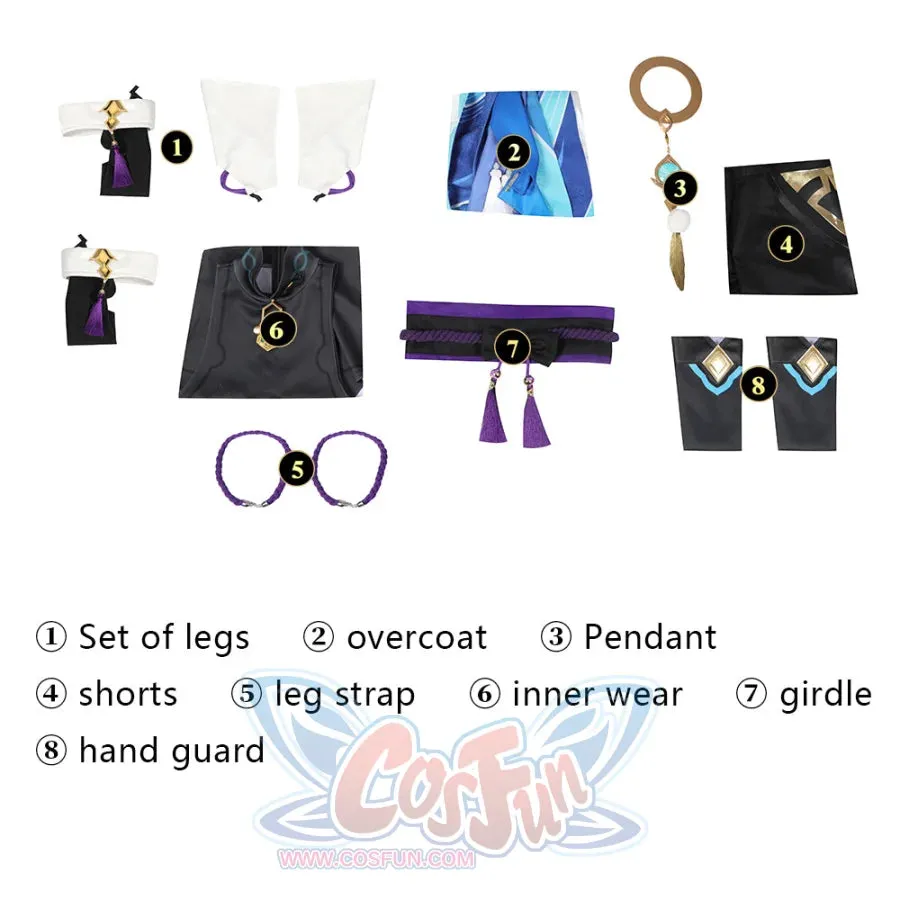 Genshin Impact Scaramouche Wanderer Cosplay Costume C07166  AA