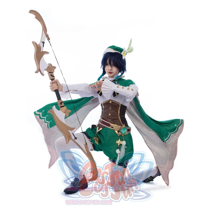 Genshin Impact Venti Barbatos Cosplay Costume Jacquard Version C00442  AA