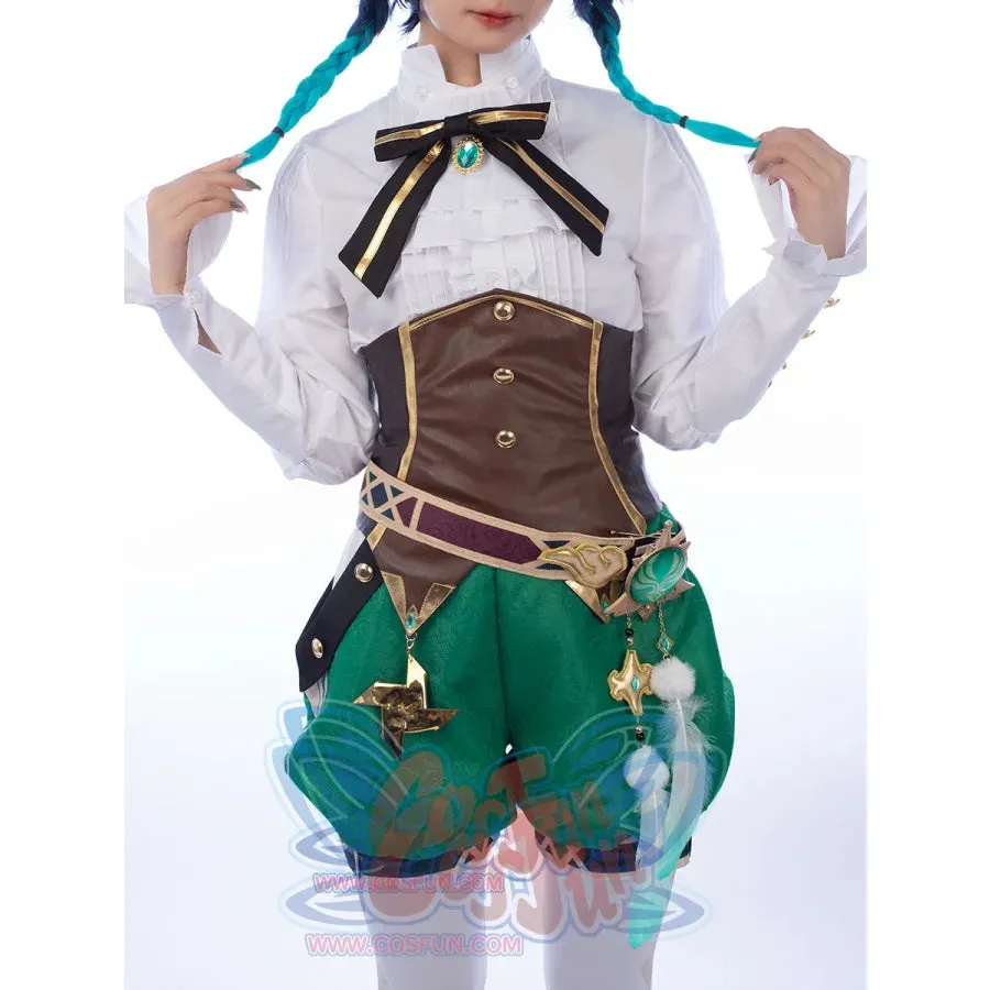 Genshin Impact Venti Barbatos Cosplay Costume Jacquard Version C00442  AA