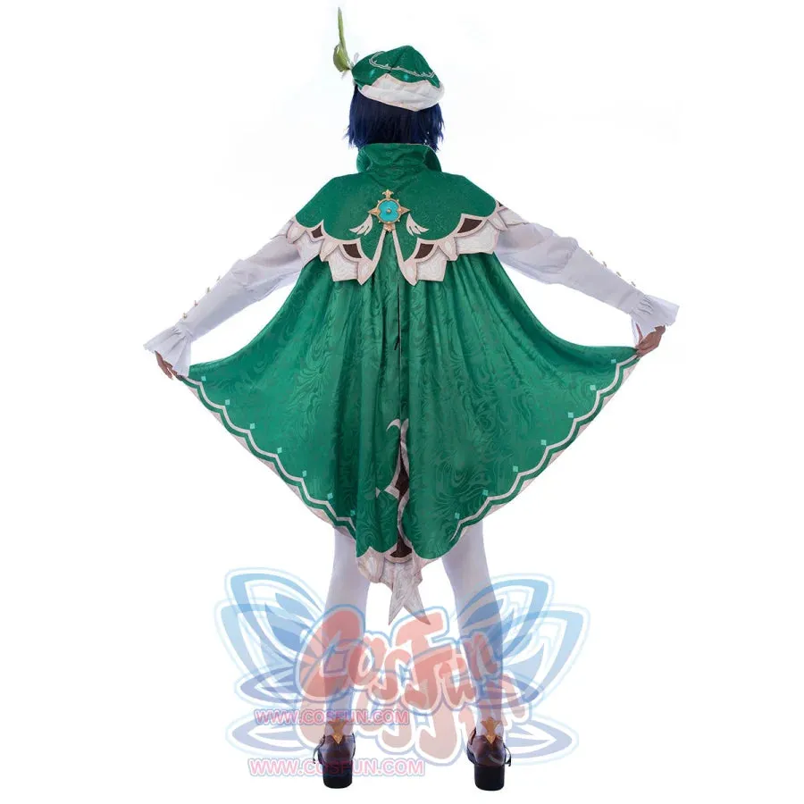 Genshin Impact Venti Barbatos Cosplay Costume Jacquard Version C00442  AA