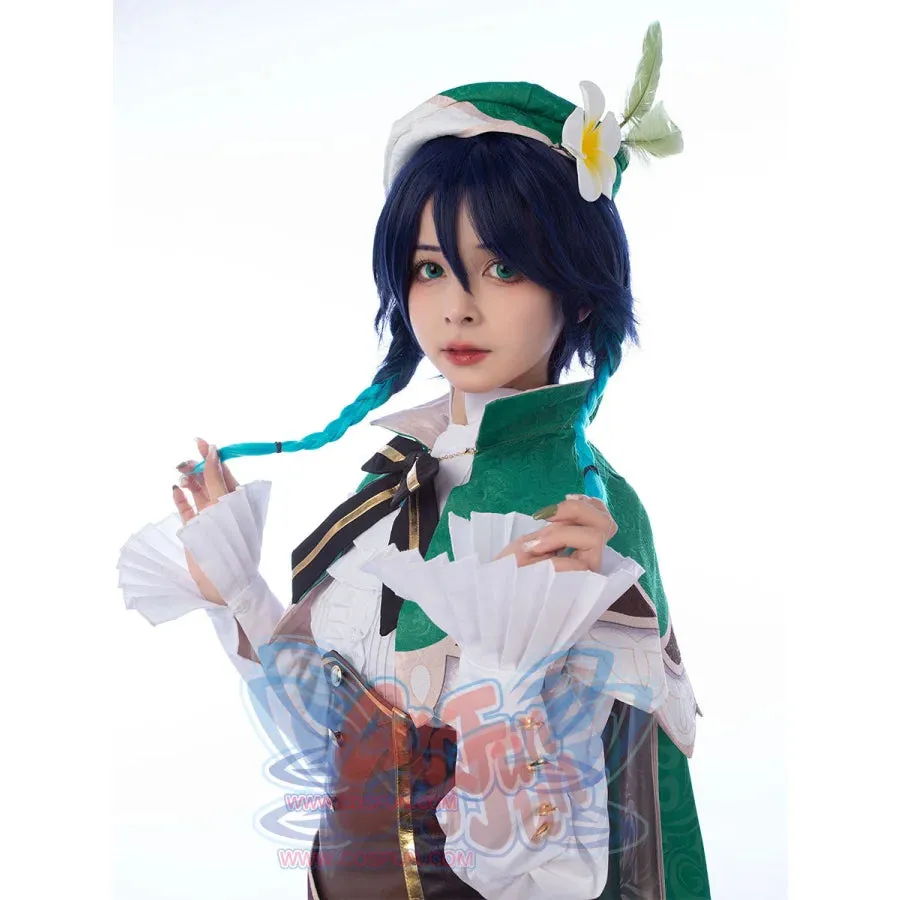 Genshin Impact Venti Barbatos Cosplay Costume Jacquard Version C00442  AA