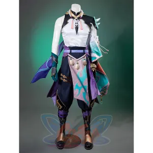 Genshin Impact Xiao Cosplay Costume/Shoes C07487  AAA
