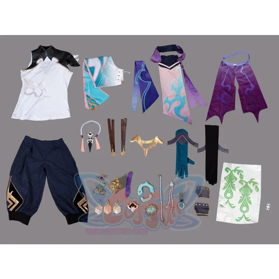 Genshin Impact Xiao Cosplay Costume/Shoes C07487  AAA