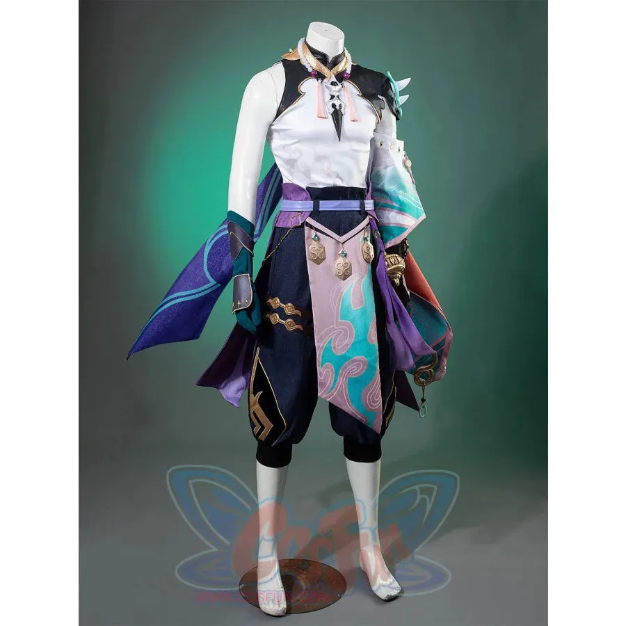 Genshin Impact Xiao Cosplay Costume/Shoes C07487  AAA