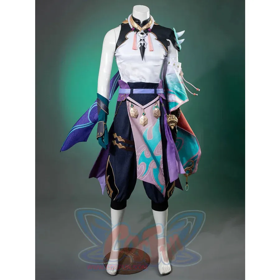 Genshin Impact Xiao Cosplay Costume/Shoes C07487  AAA