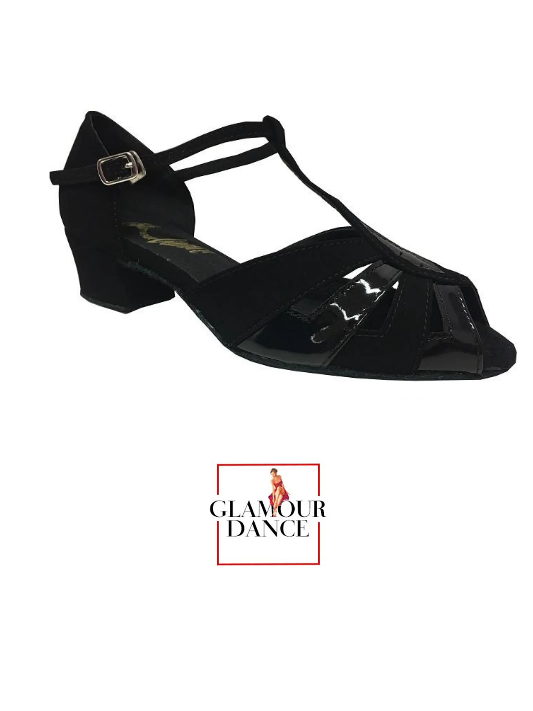 Glamourdance - Nakita Black 1.6" Heel