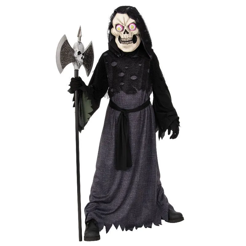 Google Eyed Skeleton Costume-Size Medium