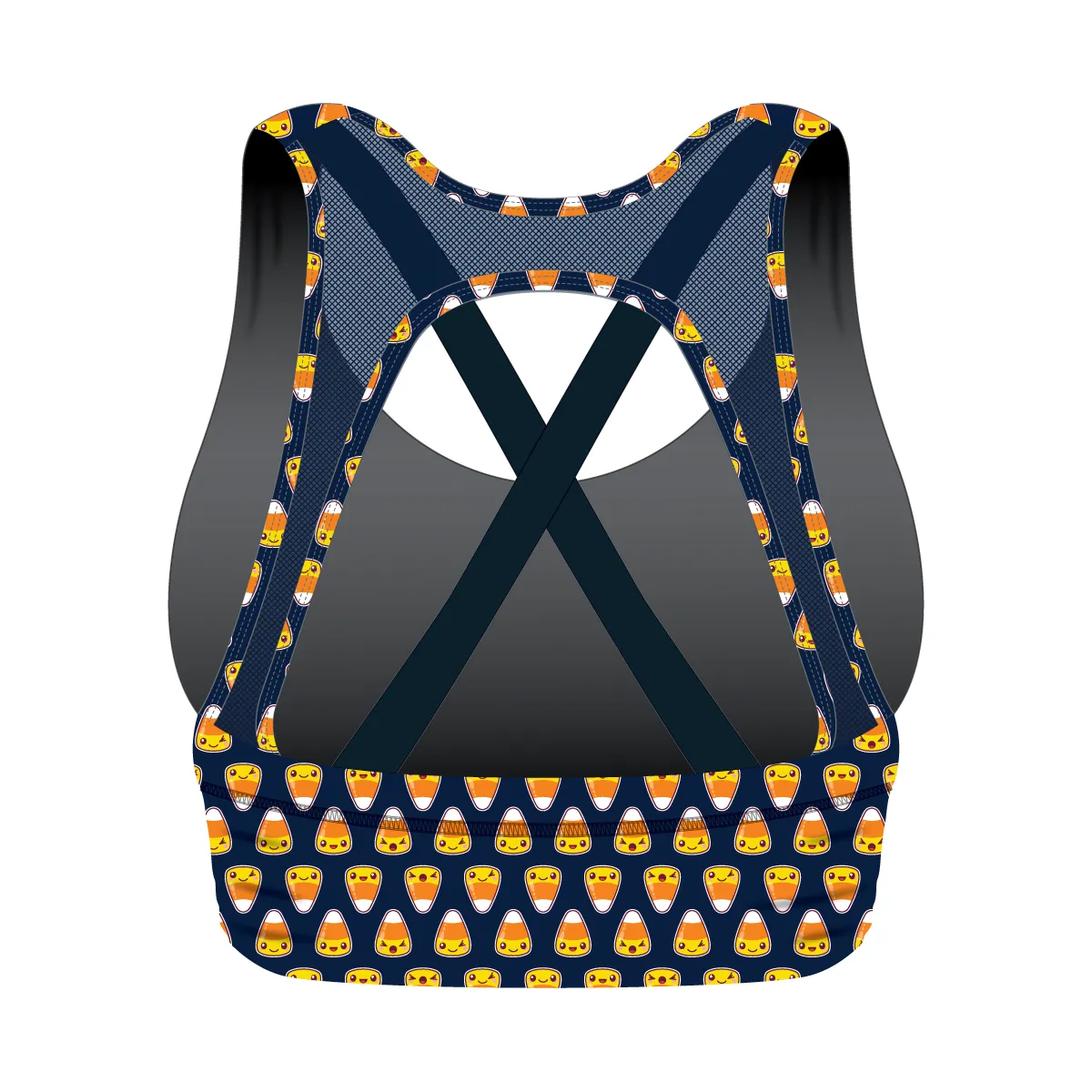 Halloween X-Factor Sports Bra (Candy Corn)