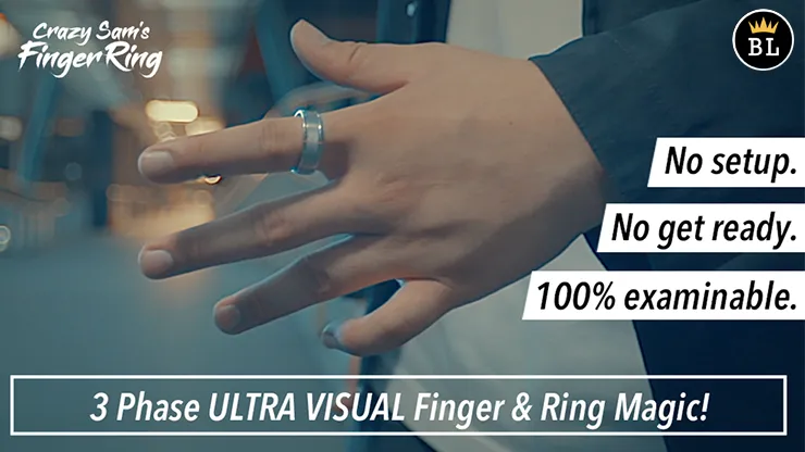 Hanson Chien Presents Crazy Sam's Finger Ring SILVER / LARGE  by Sam Huang
