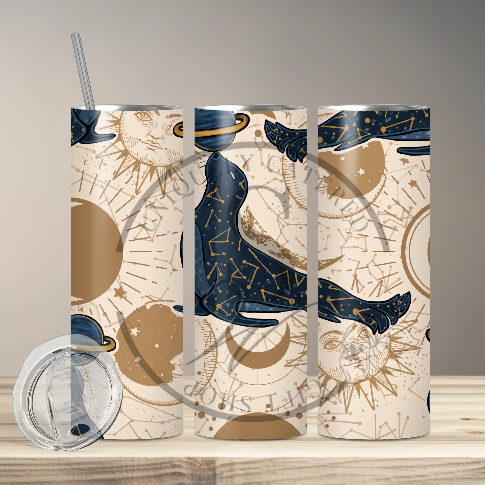 Hex Rejects Sealestial Skinny 20oz Stainless Tumbler