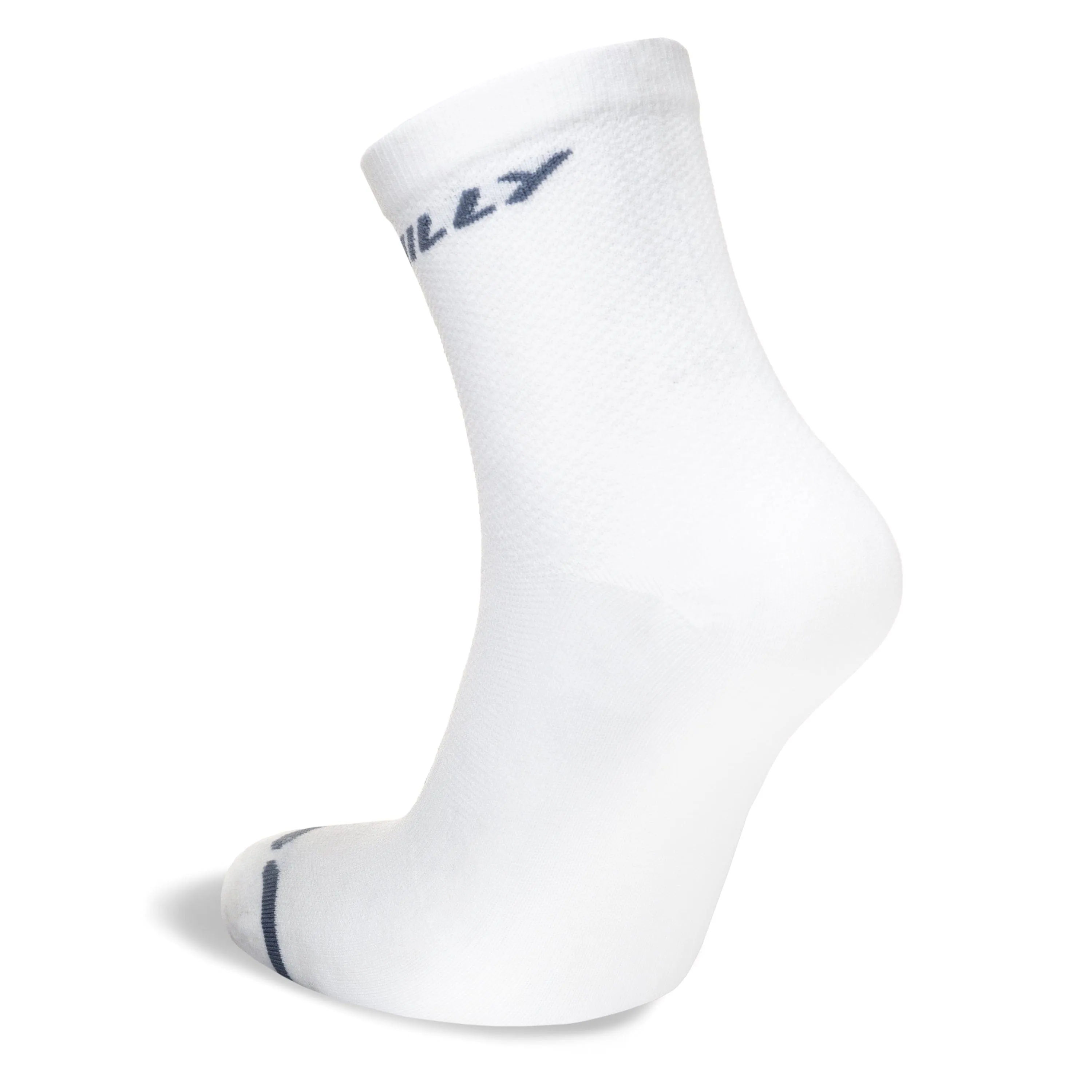 Hilly Active Anklet Zero Cushioning - White/Grey