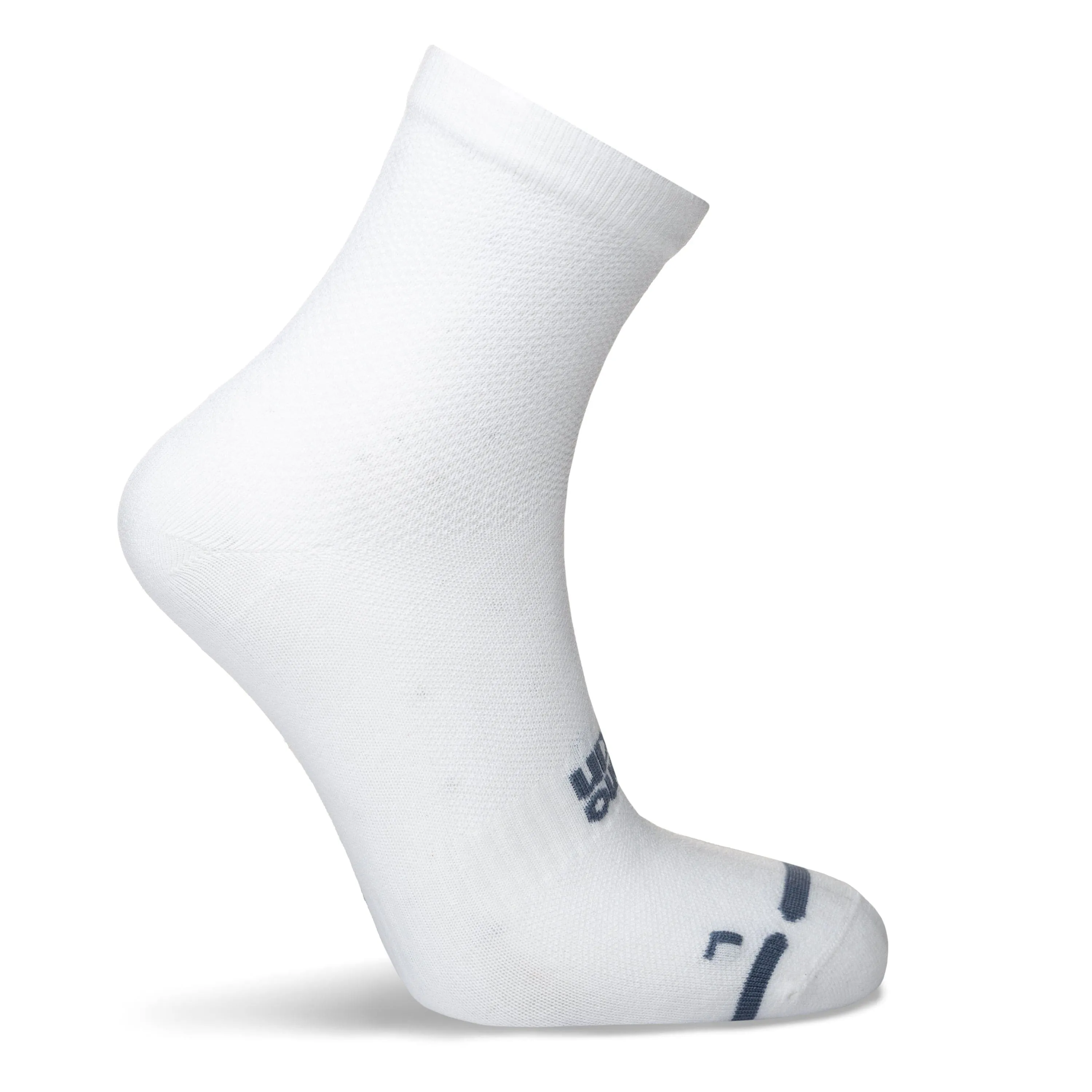 Hilly Active Anklet Zero Cushioning - White/Grey