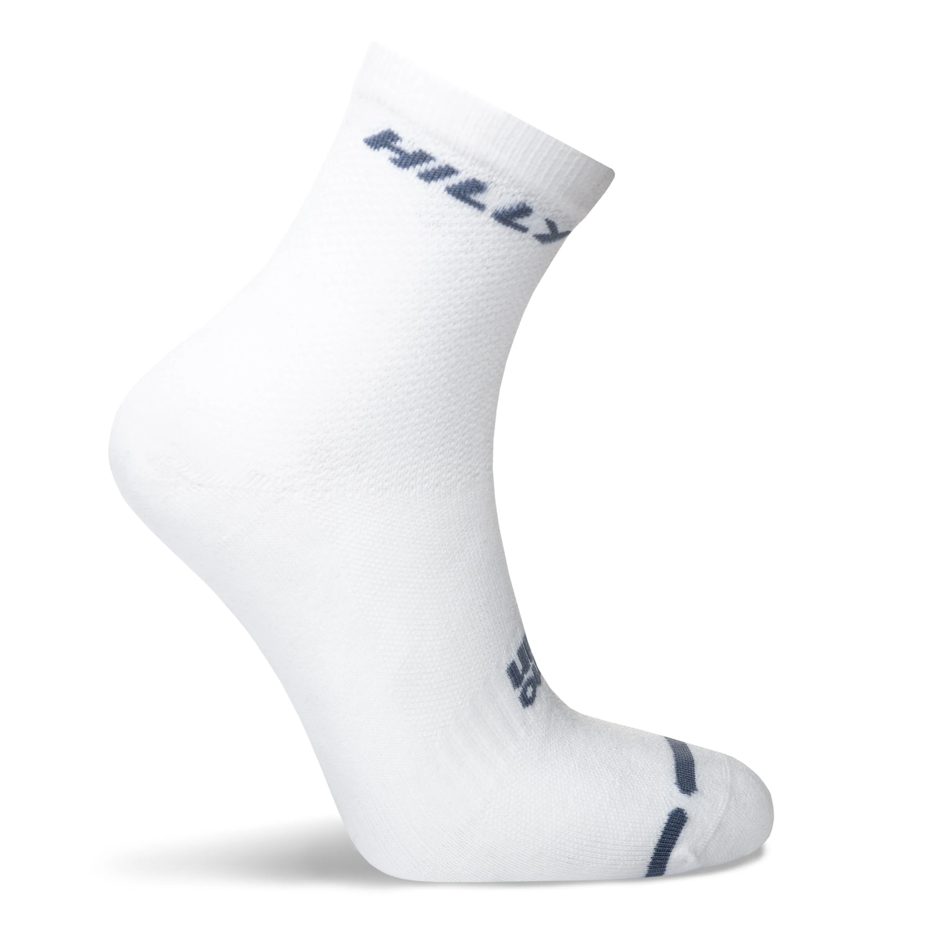 Hilly Active Anklet Zero Cushioning - White/Grey