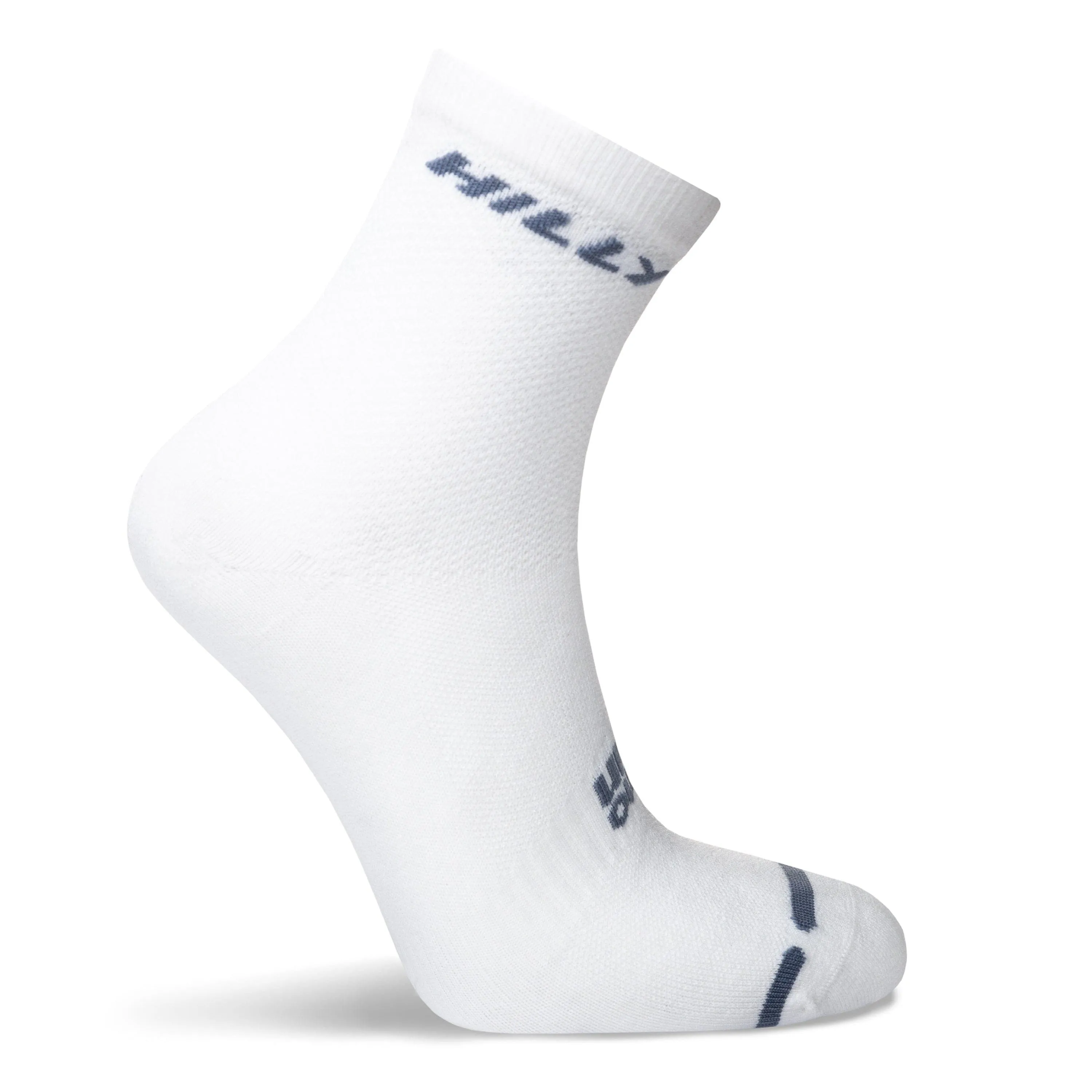 Hilly Active Anklet Zero Cushioning - White/Grey