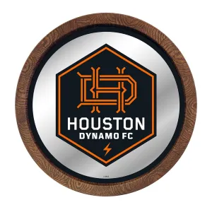 Houston Dynamo: Barrel Top Framed Mirror Mirrored Wall Sign