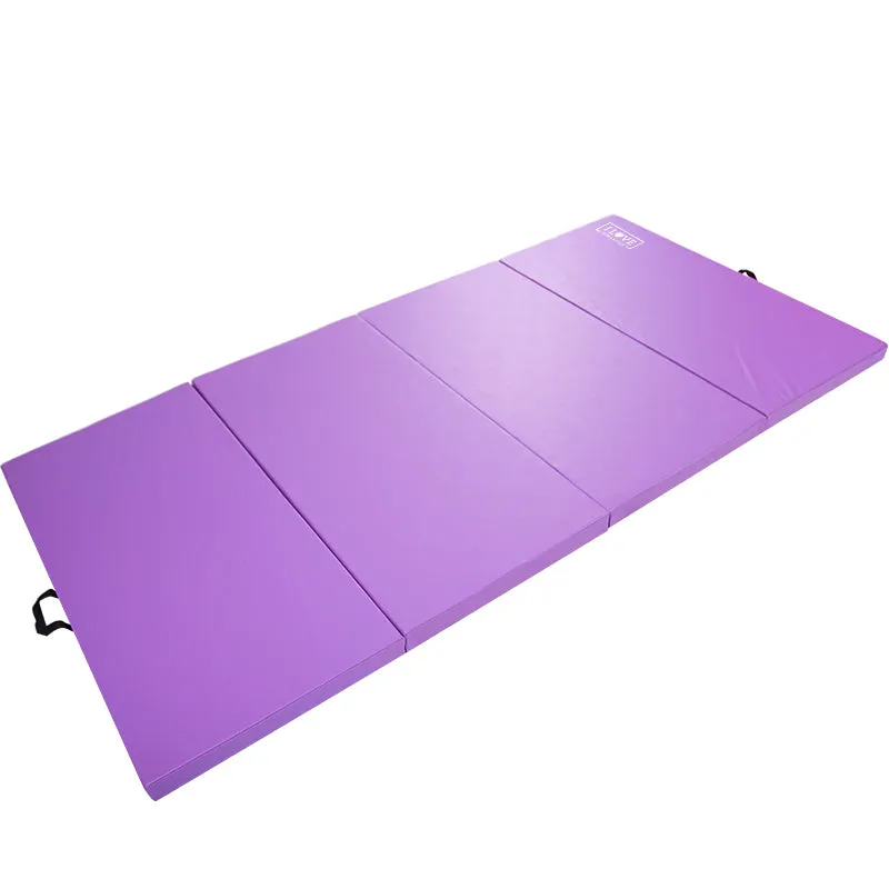 I Love Gymnastics Foldable Gymnastics Mat Purple | 60mm