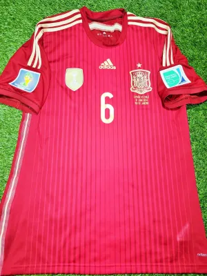 Iniesta Spain 2014 WORLD CUP Adizero Player Issue Soccer Jersey Shirt XL SKU# G85242