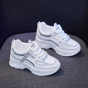 INSTOCK-Inner height new white shoes for women