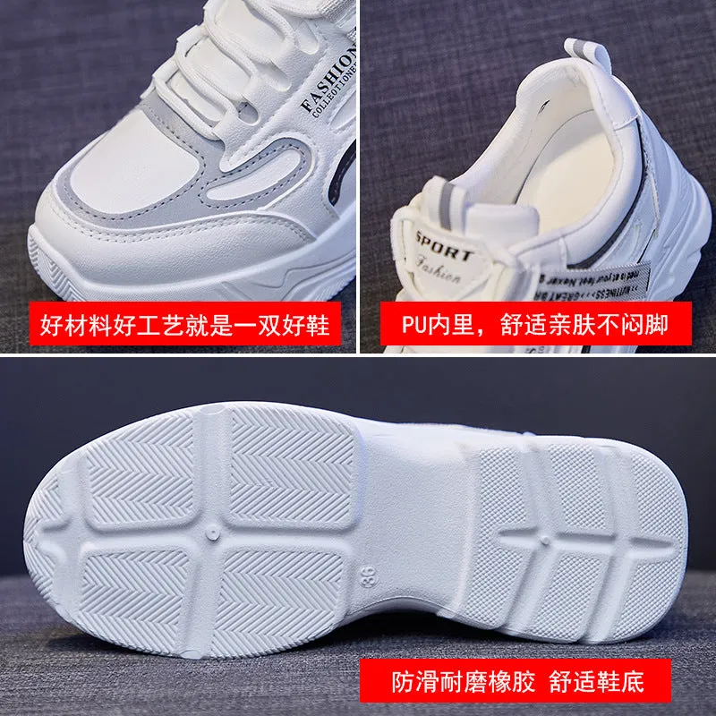 INSTOCK-Inner height new white shoes for women
