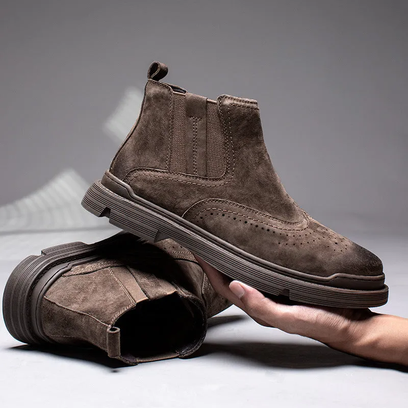 INSTOCK- Martin boots men's genuine leather low-top work shoes