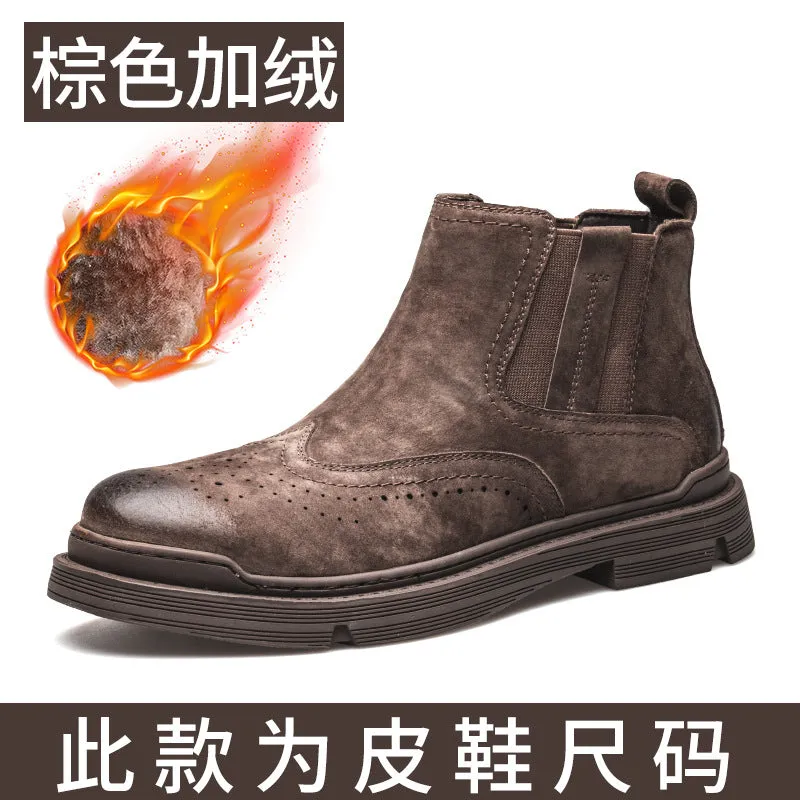 INSTOCK- Martin boots men's genuine leather low-top work shoes
