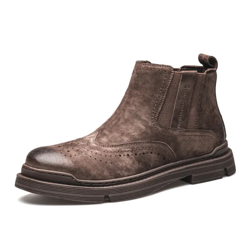 INSTOCK- Martin boots men's genuine leather low-top work shoes