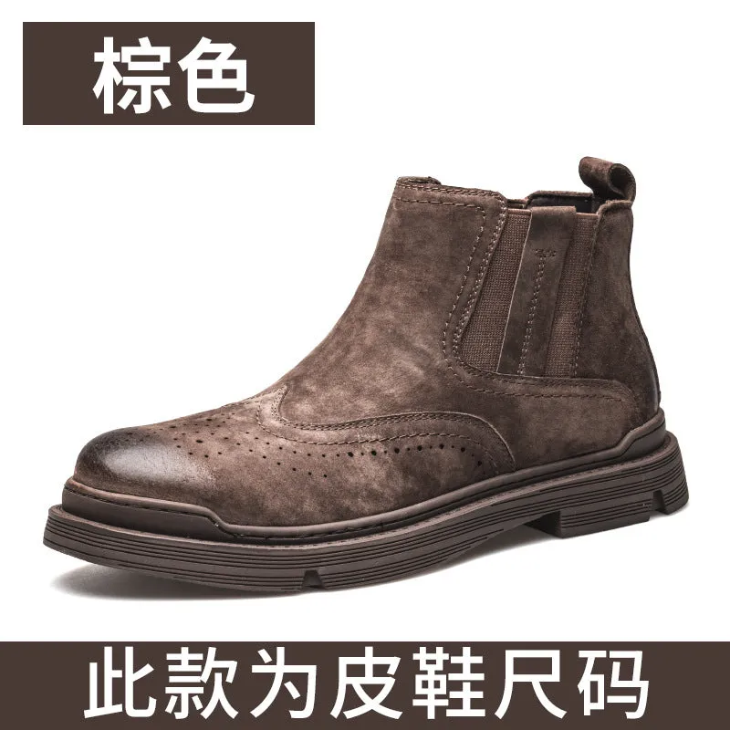 INSTOCK- Martin boots men's genuine leather low-top work shoes