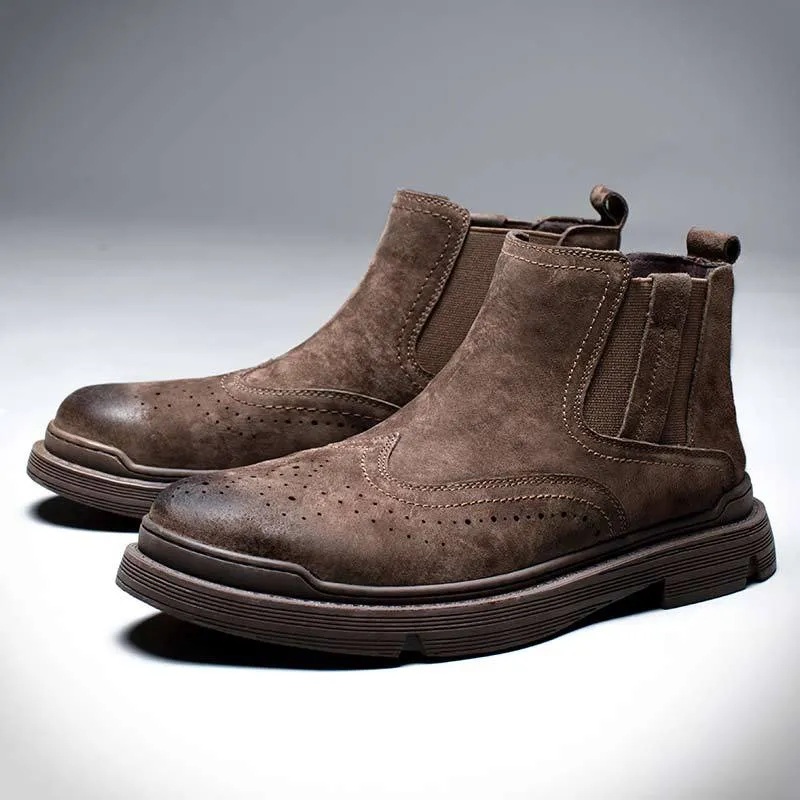 INSTOCK- Martin boots men's genuine leather low-top work shoes