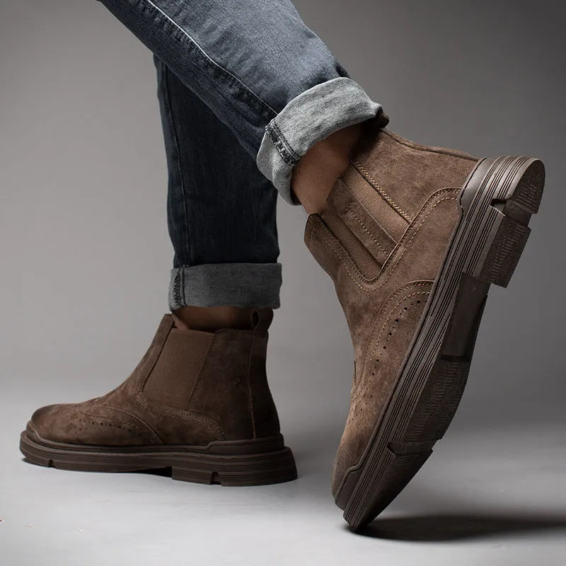 INSTOCK- Martin boots men's genuine leather low-top work shoes