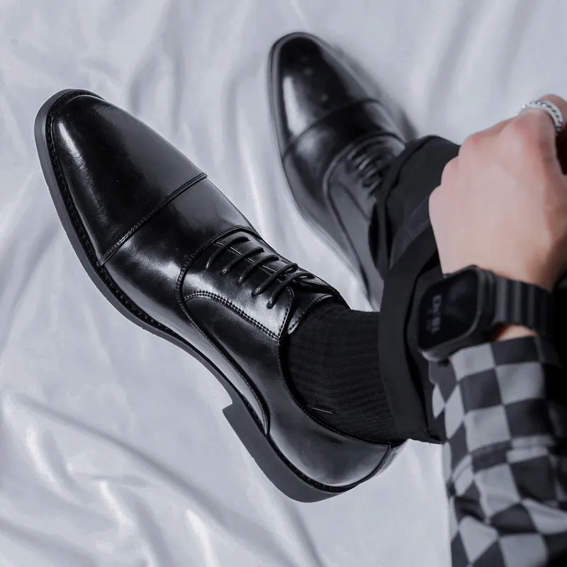INSTOCK- Three-joint men's formal leather shoes