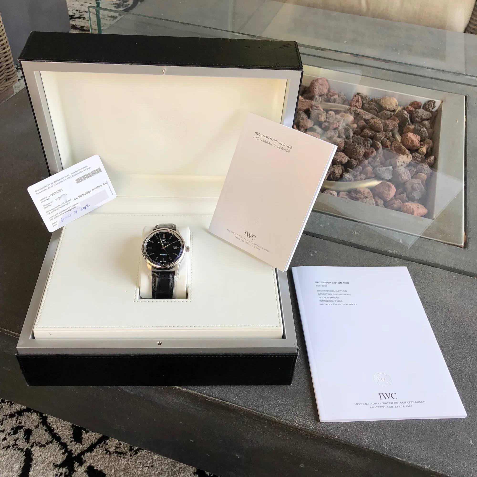 IWC Ingenieur IW323301 Automatic Anniversary Edition Wristwatch Box & Papers